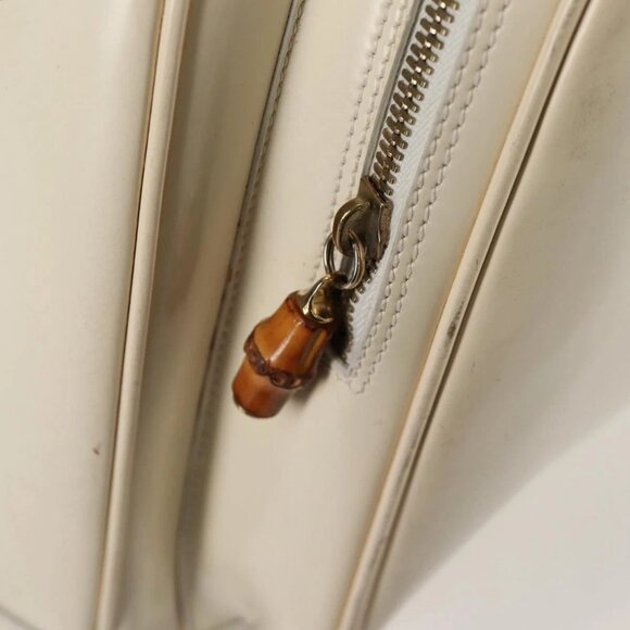 GUCCI Body Bag Enamel White Gold 003 2113 0027 Auth bs28429 - Picture 12 of 16